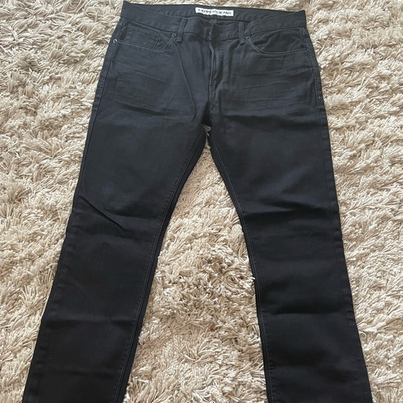 Express Men's Jeans 34 x 32 Rocco Slim Fit Skinny Leg Black Denim - Picture 2 of 7